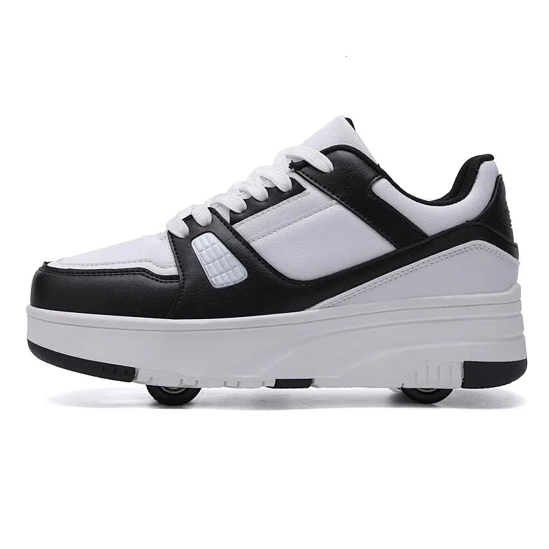 Athletic Roller Skate Kids Snickers With Wheels Children Rollerskates Fashion Outdoor Sports Shoes Girls Boys 231122_voghion.com