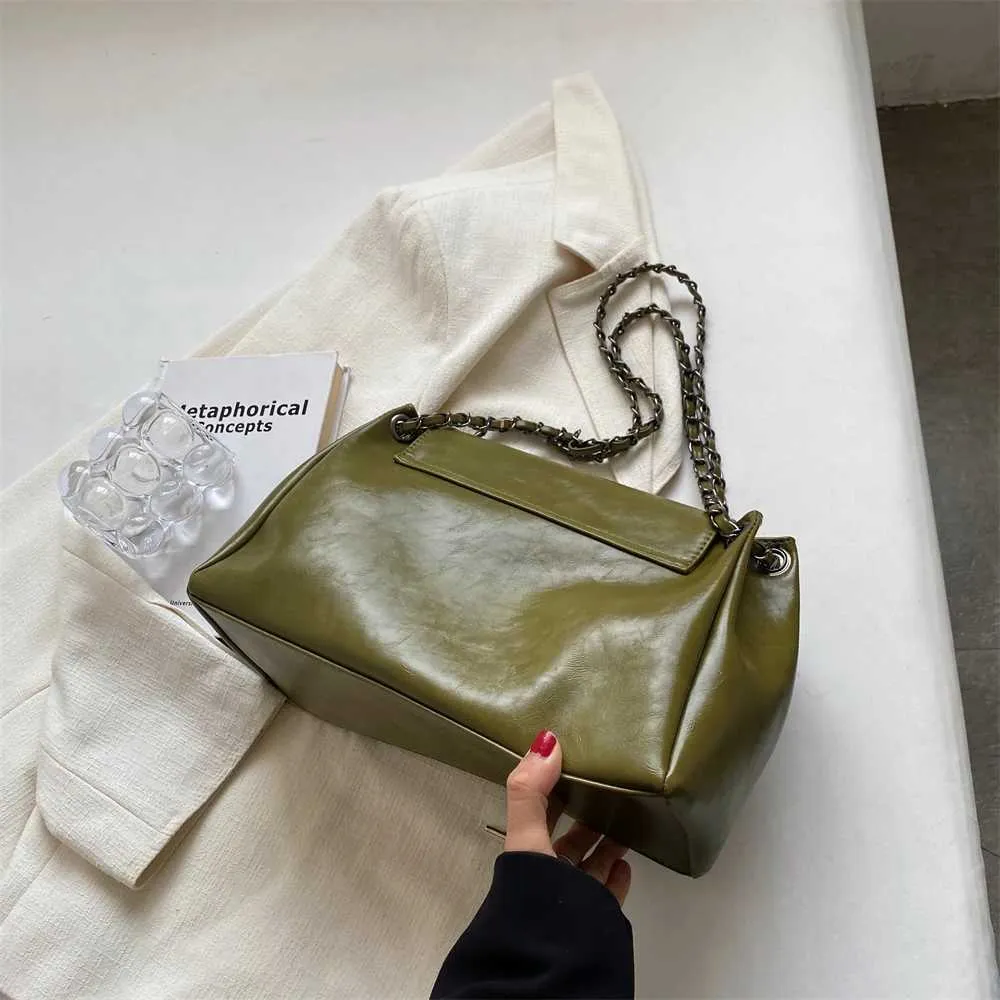 MOODS Retro Tašky přes rameno Pro Ženy 2023 Designová Kabelka Elegantní Řetízek Měkká PU Kůže Velká Kapacita Crossbody Messenger_voghion.com