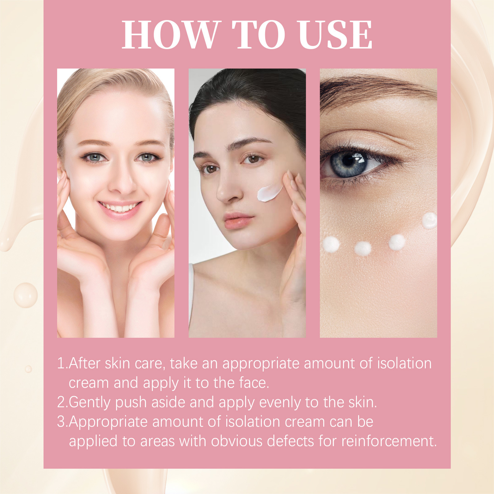 Jaysuing Cream Isolation Protection Against Ultraviolet Radiation, Refreshing, Moisturizing, Non greasy, and Whitening_voghion.com