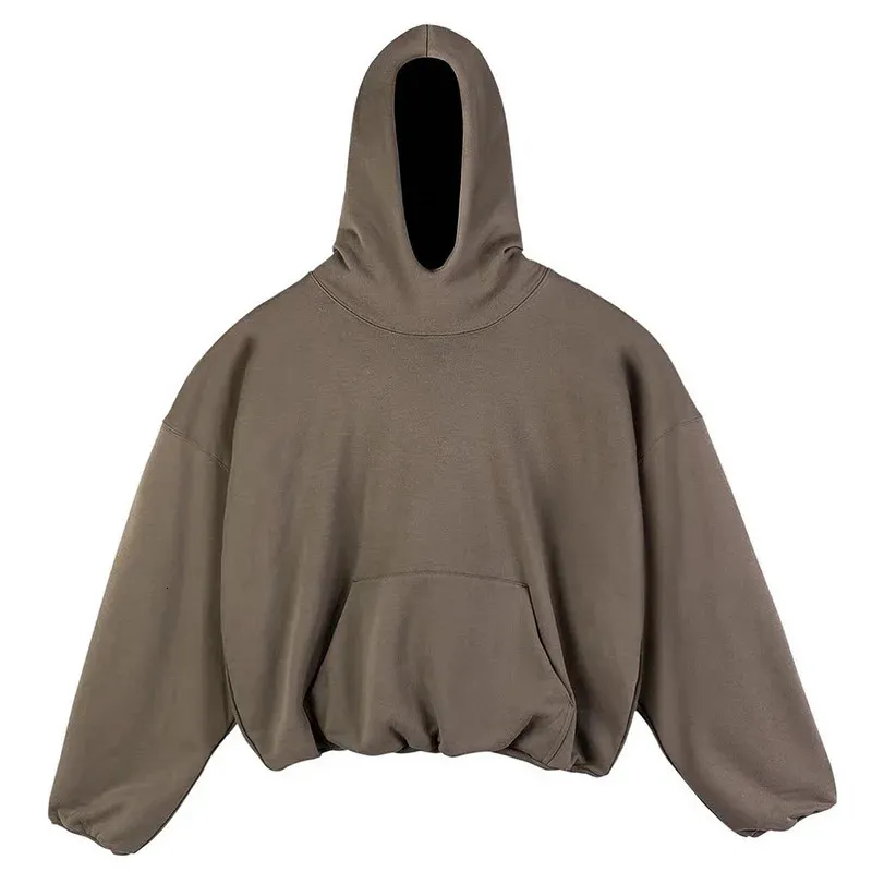 Herren Einfarbig Doppellagig Übergroßer Reißverschluss Baumwolle Retro Hochwertiger Hoodie Frühling/Sommer Casual Streetwear R250219_voghion.com