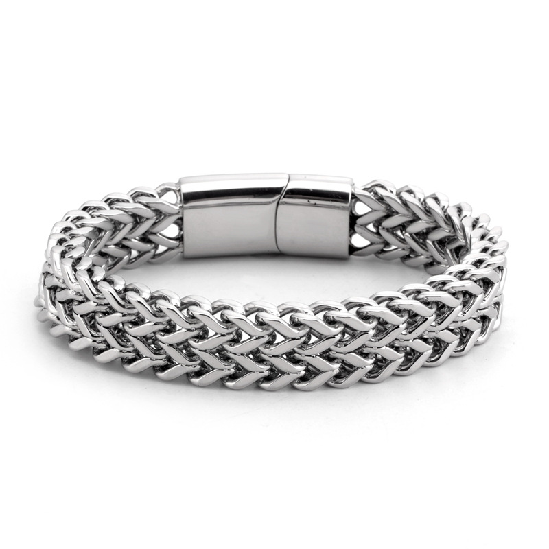 Men's Jewelry Titanium Steel Double Layer Bracelet Personalized Hand Accessories Bracelet Jewelry