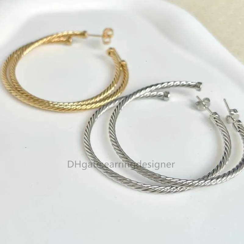 Schnalle Ohrringe Versand Designer Kostenloser Schmuck Bijoux Frau Mode Ohrring Gold Haken Twisted Draht Ohrringe In Sterling_voghion.com