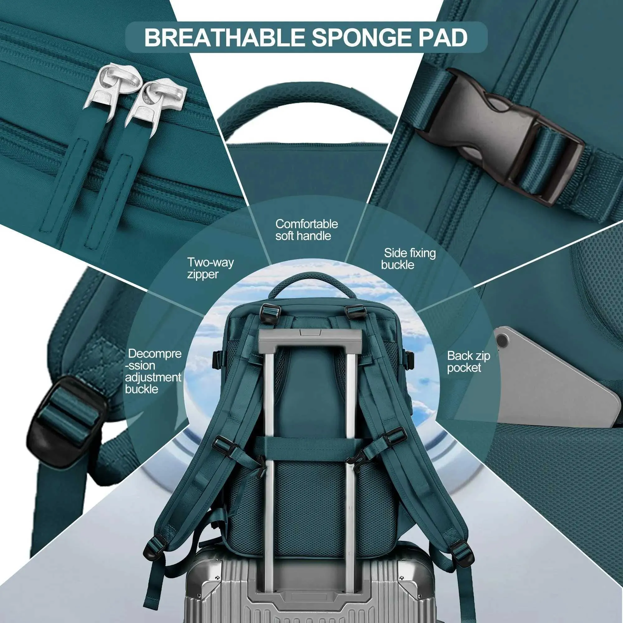 Likros Travel Große Kapazität Hand Lage Laptop Rucksack für Frauen Wasserdicht Business Flug Kabine Tasche Männer_voghion.com