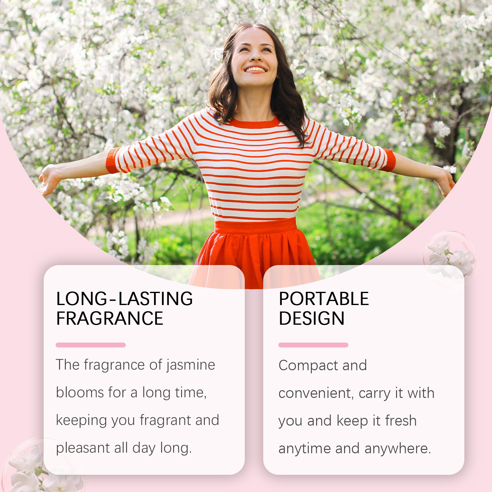 Roxelis Sweet Summer Solid Perfume Balm Frisse subtiele geur Reisvriendelijk Langdurig Natuurlijke huidverzorging doordrenkt Niet-vettig_voghion.com