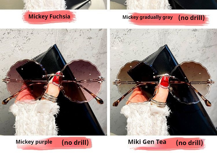 Women's Cat Eye Sunglasses With Diamond Studs And Metal Frame_voghion.com