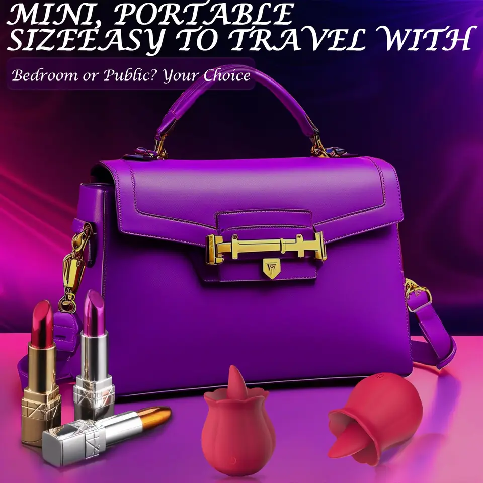 Rosen-vibrator Mit Zungenstimulation Für Damen 10 Modi_voghion.com