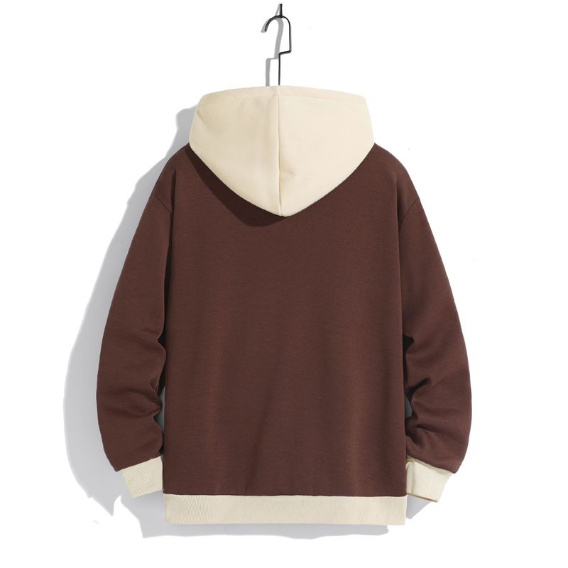 Neue modische Kapuzenpullo für Herren im Frühling und Herbst, westlichter Freizeitsport, altersreduzierender_voghion.com