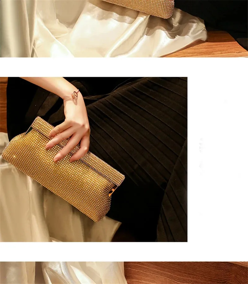 Pochette da sera per donna elegante borsa a tracolla_voghion.com