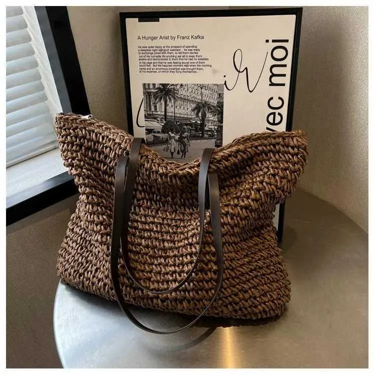 2023 Hot Sale Design Grass Womens Fashion Summer Leisure Large Capacity Shoulder Bag Y241123_voghion.com