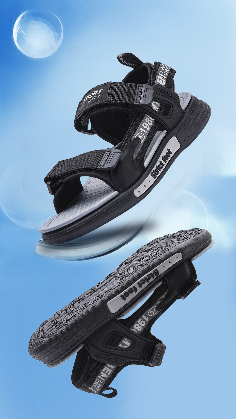 Sandales décontractées d'été pour garçons 2024 New Nightglow : antidérapantes pour grands enfants, anti-odeurs, respirantes et confortables pour enfants_voghion.com