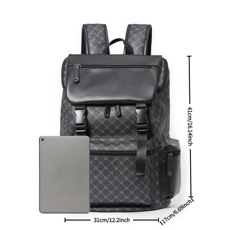Mehrzweck-Rucksack für Herren – stilvolles, robustes Design, Fach für 14-Zoll-Laptop, große wasserfeste Tasche für Reisen, Pendeln, Uni und Arbeit_voghion.com