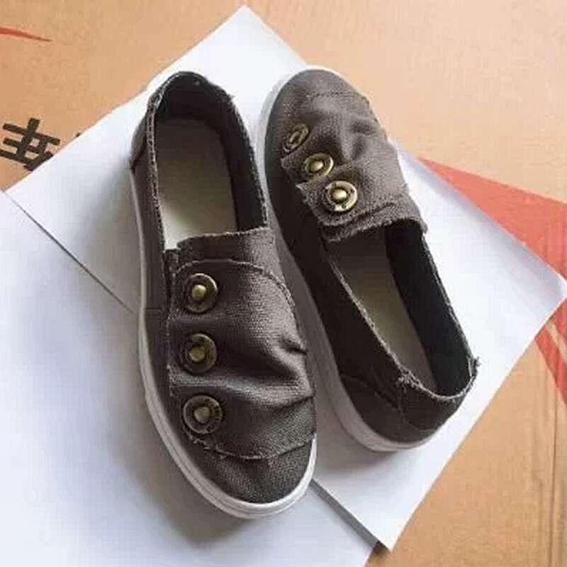 SHLIANG Spring Autumn New Women Canvas Shoes Fashion Vulcanized Casual Shoes Breathable Walking Flat Shoes Sneaker For Women Y0316_voghion.com