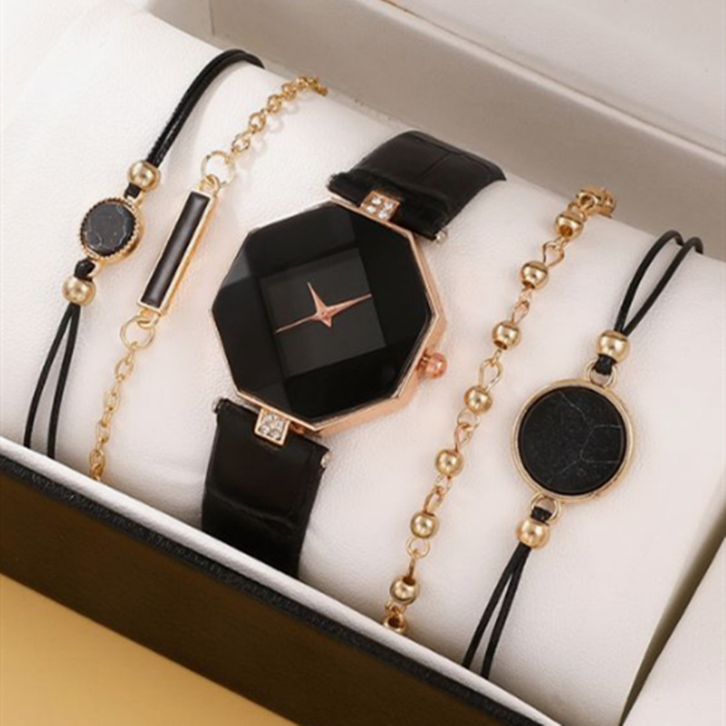 Juego de 5 relojes de pulsera de moda para mujer, regalo de boutique, disponible en stock