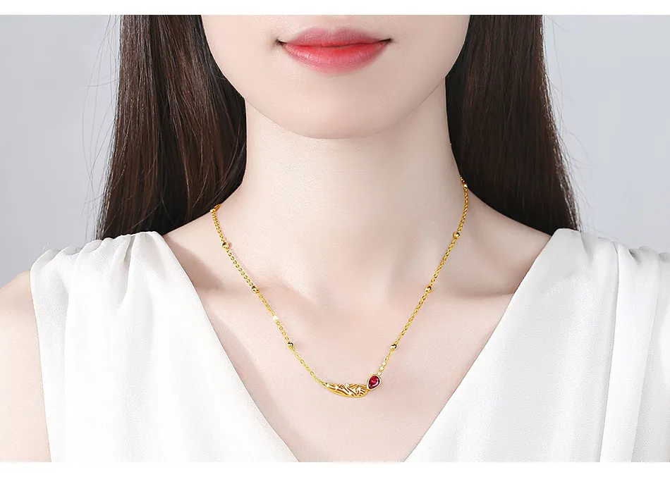 Designer Wings Aaa Zircon Necklace Minimalist Wedding Jewelry_voghion.com