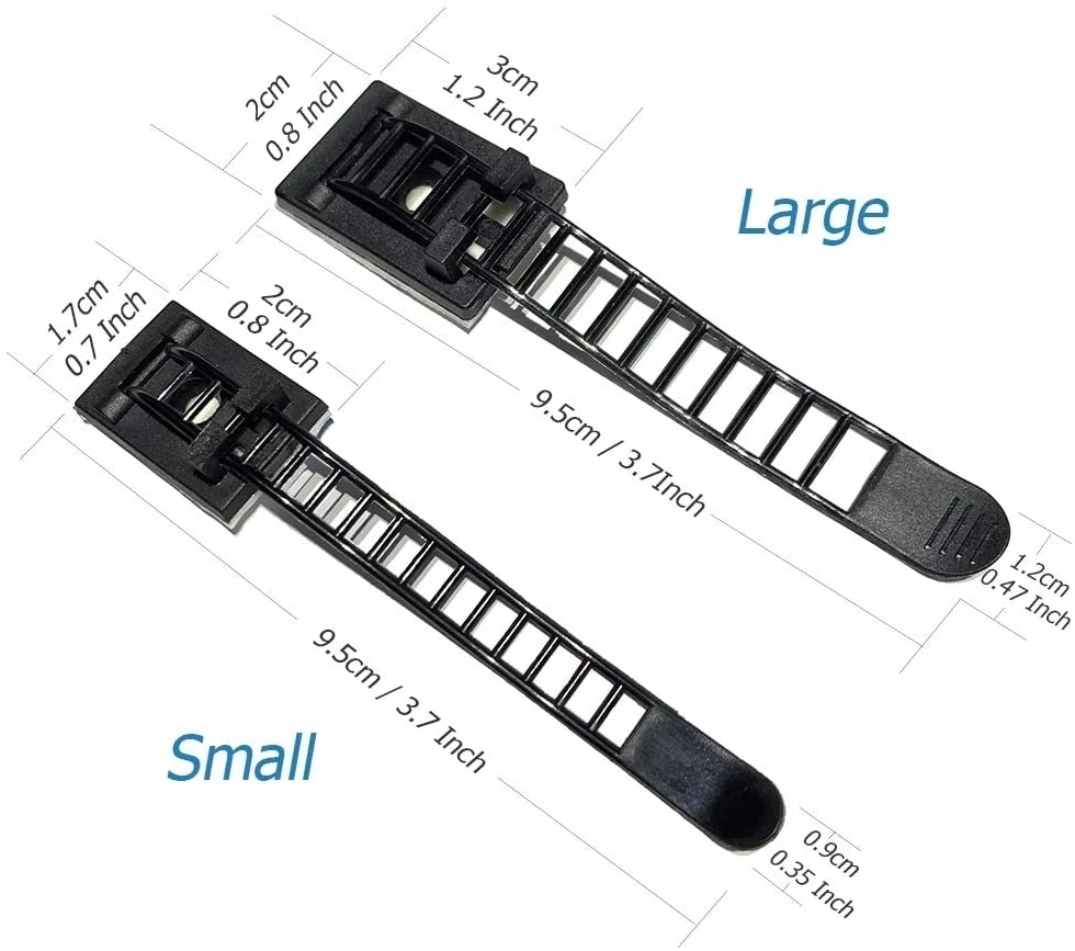 Adjustable Cable Organizer Wire Winder Clip Earphone Holder Self Adhesive Mouse Keyboard Cord Management USB Charger Protector_voghion.com
