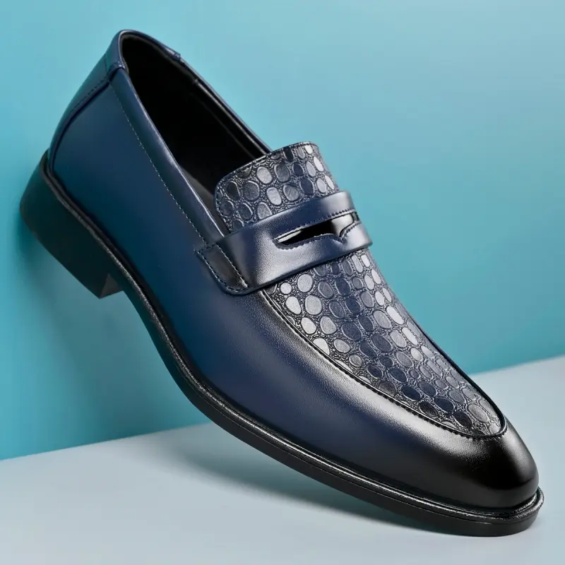 Formal Leather Shoes Pointed Chelsea Style For Men Elegant_voghion.com