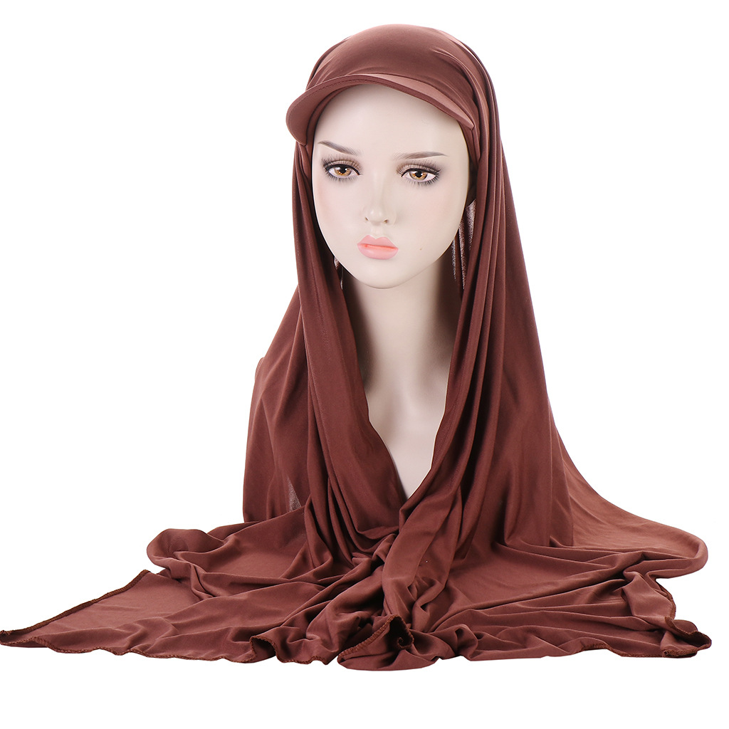 Chapéus femininos novo estilo multicolorido cachecol chapéu com aba moda europeia e americana baotou chapéu_voghion.com