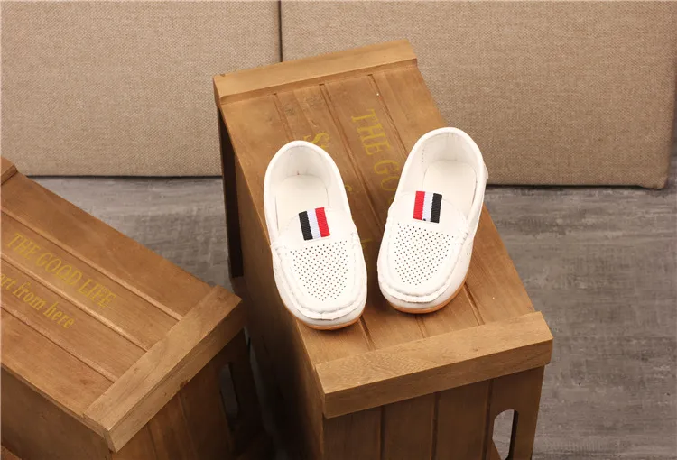Kinder PU Leder Jugend Casual Style Weiche Bequeme Halbschuhe Schlupfschuhe Kleinkinder Schuhe Größe 21 - 36_voghion.com