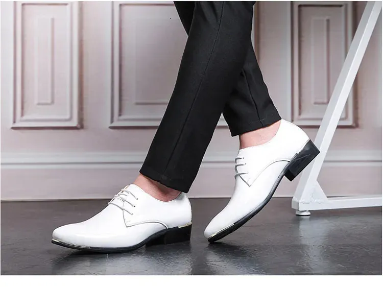 Heren lakleren nette schoenen voor bruiloft en formele gelegenheid_voghion.com