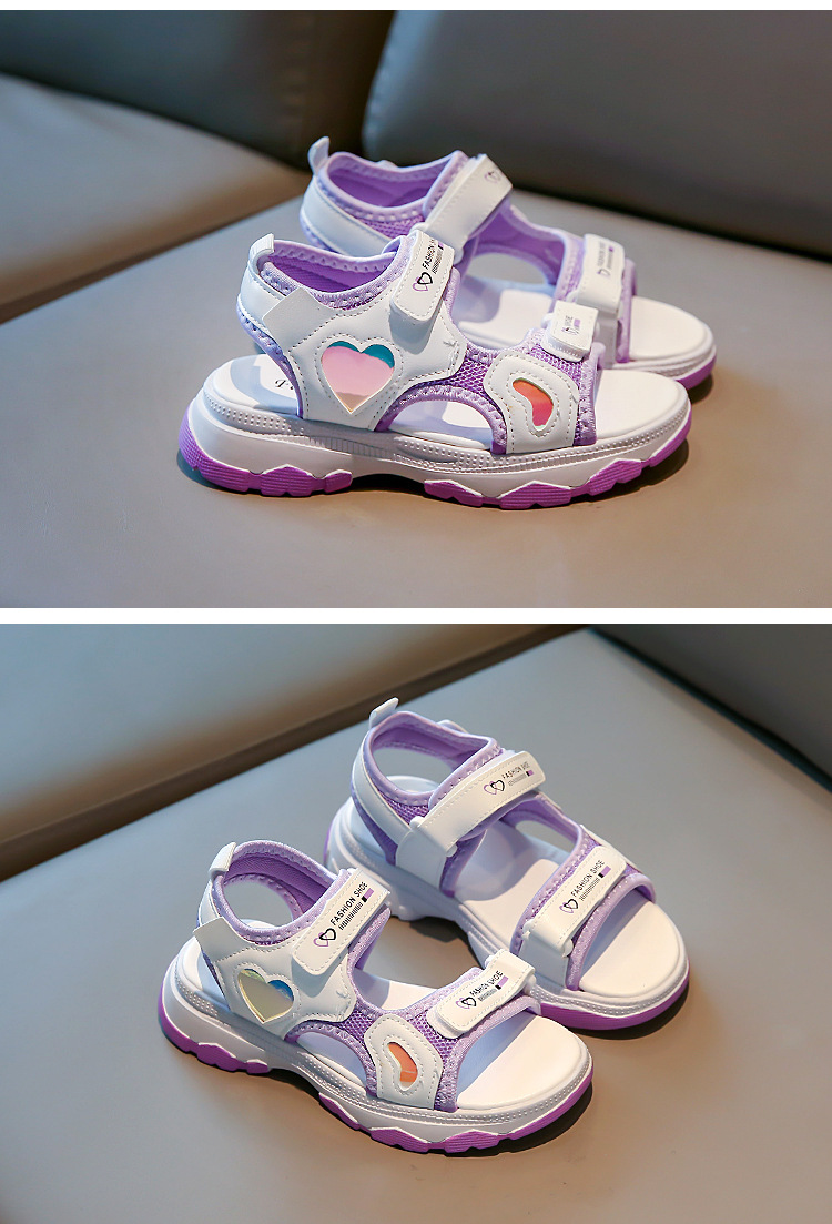 Mädchen Sandalen 2024 Sommer Neue Kleine Mädchen Prinzessin und Modische Kinder Strand Schuhe Freizeit für Große Kinder_voghion.com