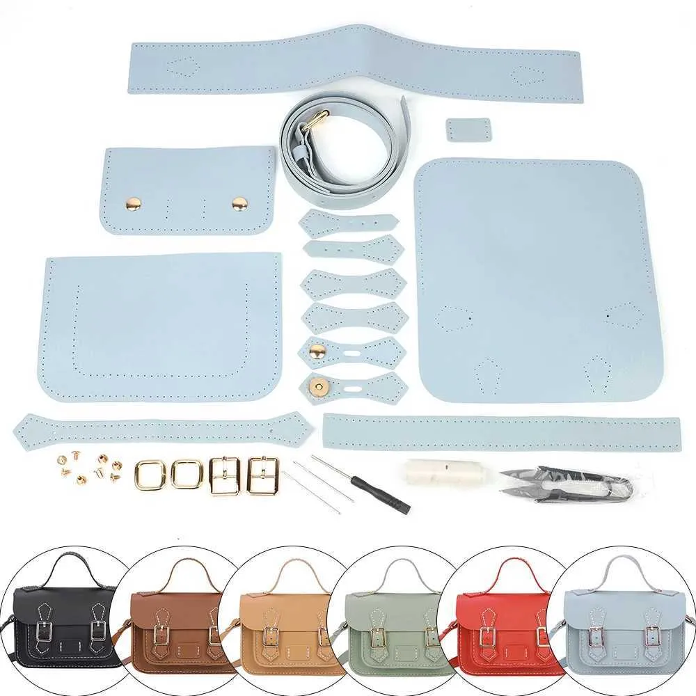 Diy Handbag Kit Retro Leather Shoulder Bag Handmade Sewing Set_voghion.com