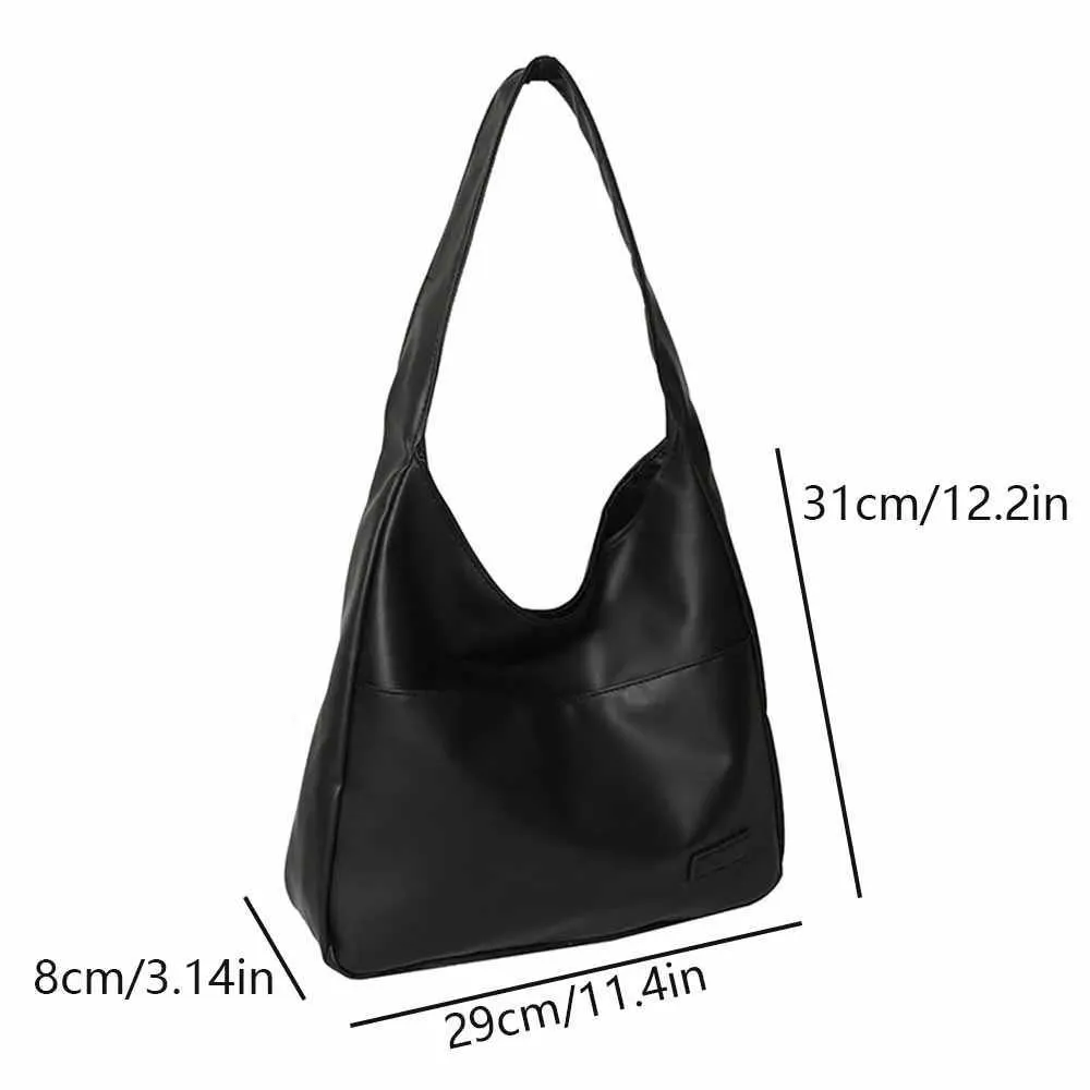 Sac à bandoulière rétro à la mode et minimaliste, sac à main décontracté tendance pour les déplacements quotidiens, grande capacité -llC241106_voghion.com