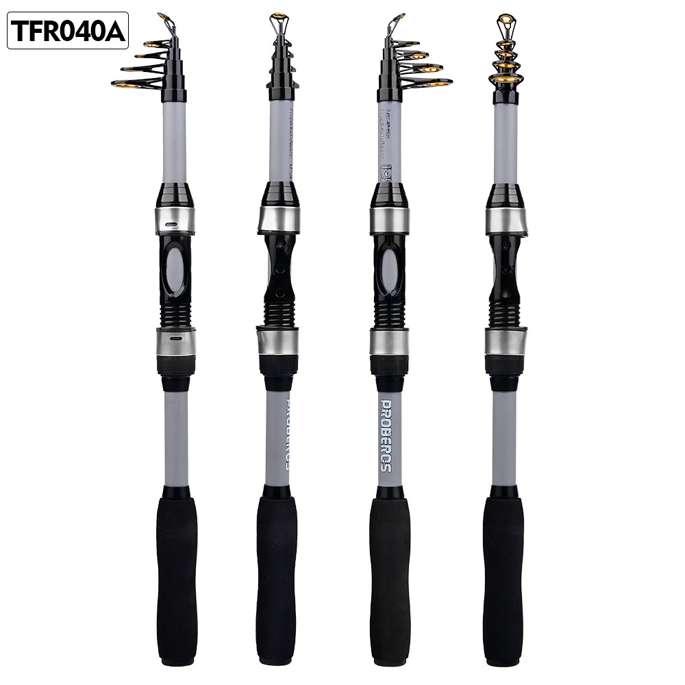 Conjunto de varas de pesca portáteis, varas de arremesso de longa distância, mini varas de pesca, carretilhas de pesca, linhas de pesca, iscas, varas de pesca, conjunto completo de varas de pesca_voghion.com