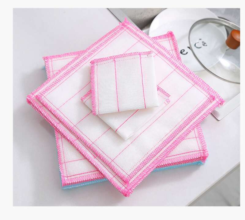 Panni di cotone per lavastoviglie 5 8 12 strati, panni assorbenti per la pulizia interna della cucina in fibra, panni di cotone imbevuti d'acqua_voghion.com