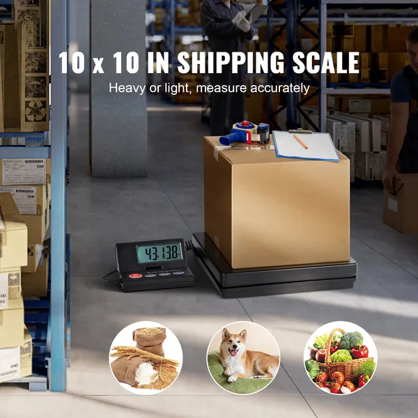 Digital Postal Scale 49.9kg Capacity 2g Precision LCD Display_voghion.com