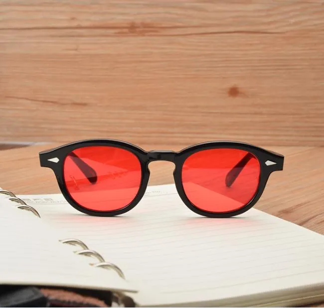 Nuovi occhiali da sole Gregory Peck vintage da uomo e da donna Lemtosh Johnny Depp Occhiali da sole di marca dal design retrò con custodia_voghion.com