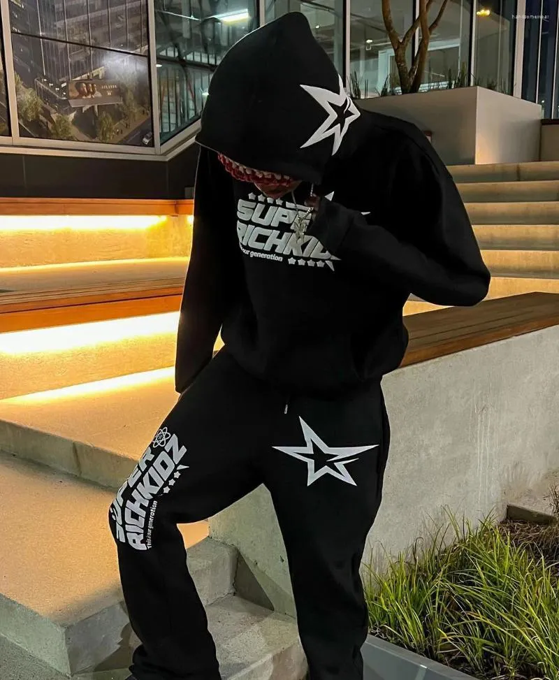 Men's Hoodies Y2k Haruku Gothic Sweatshirt Fleece Zip Up Hoodie Trend Skeleton Print Jacket Coat Clothes Women Plus Size_voghion.com