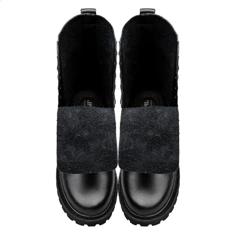 Herren Winter Stiefel Aus Leder Wasserdicht Warm Gefüttert_voghion.com