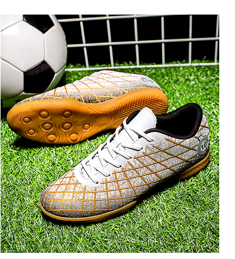 Erkek Futbol Futbol Ayakkabıları Profesyonel Hafif Açık Hava Nefes Alabilir Kaymaz Futsal Kapalı Antrenman Ayakkabıları Unisex Çim_voghion.com