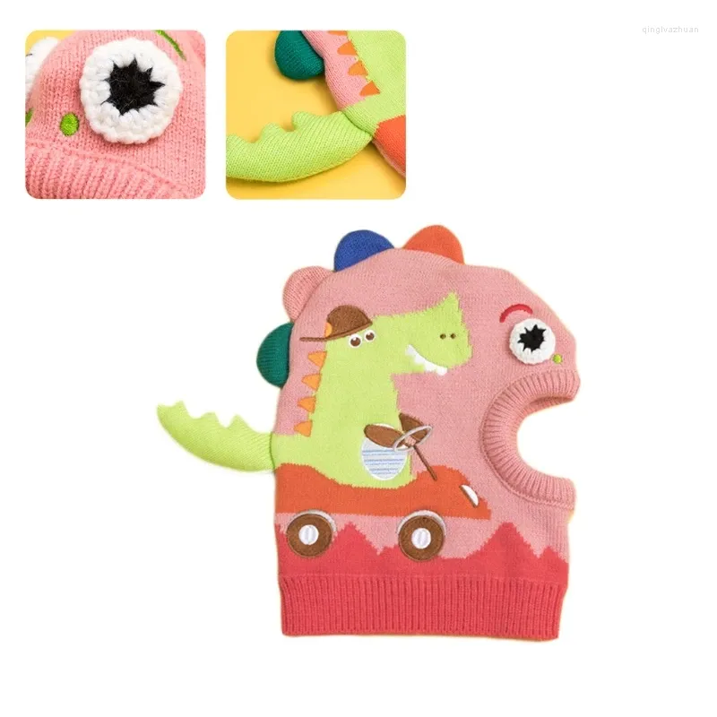 Berretti N7YD Per Pony/Dinosauro Sciarpa Invernale Lavorata A Maglia Completo Copricapo Passamontagna Antivento Attività All'aria Aperta Sport Baby Gi_voghion.com
