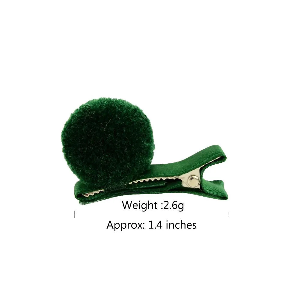 Filles Style Coréen Ins Jolies Épingles À Cheveux De Fête Enfants Couleur Bonbon Boule De Fourrure Kawayi Clips Tout-Petits Accessoires De Cheveux_voghion.com