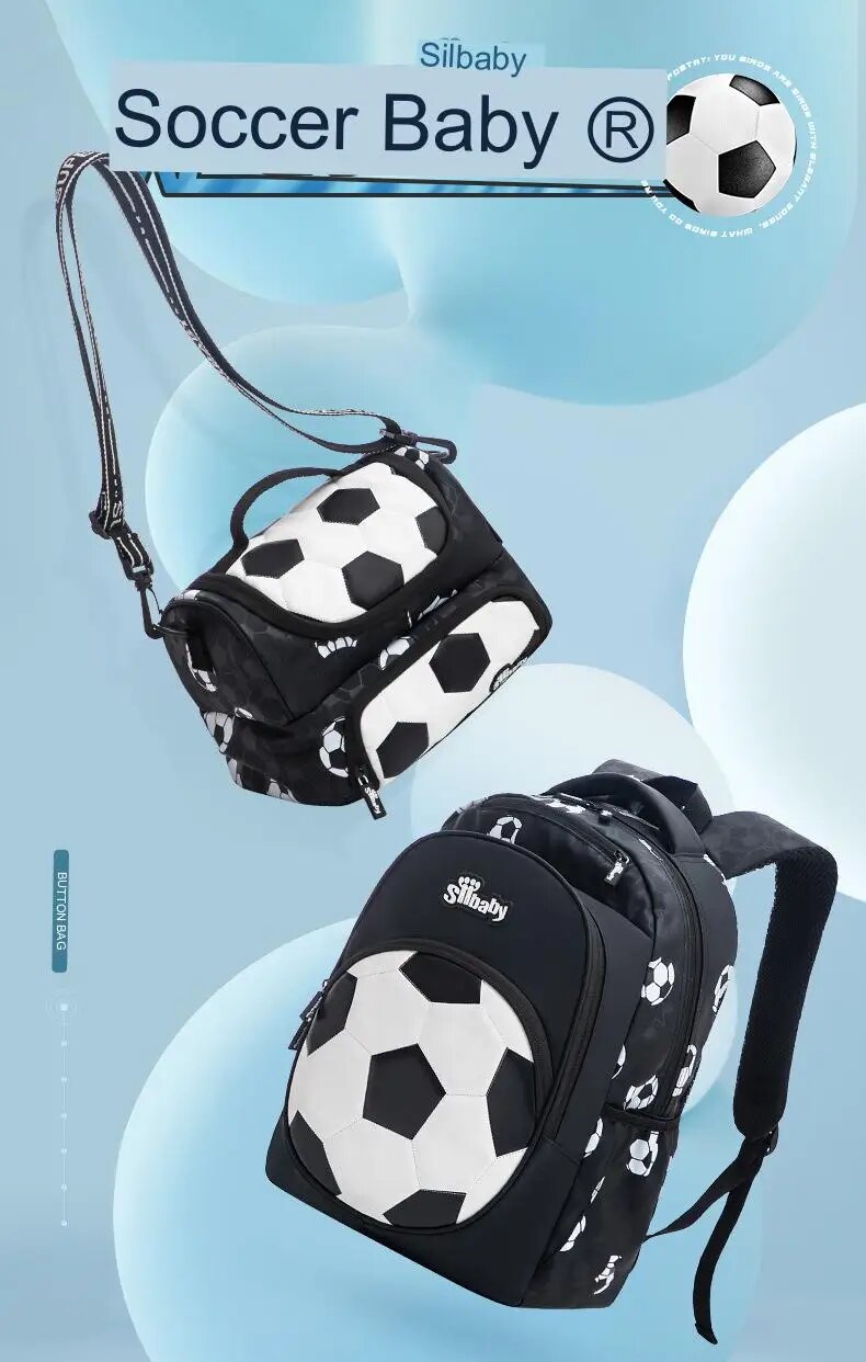 Football children schoolbag anime backpack travel school bags for teenage boy mochila escolar infantil menino_voghion.com