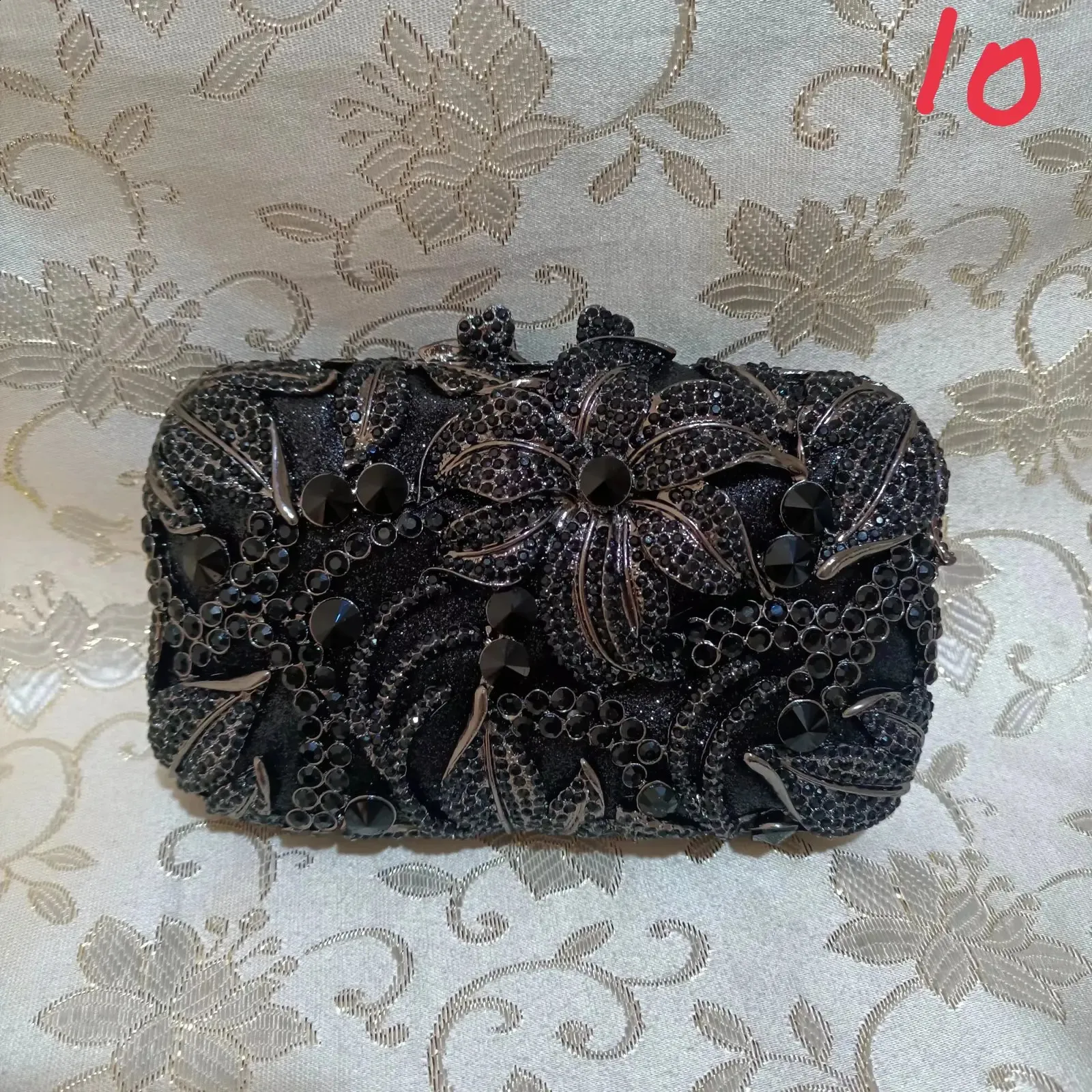 Colore Cristallo Donne Pochette Pietre Borse da Sera Borsetta Festa di Nozze Borsa Metallo Minaudiere Dia Borsa a Mano Borse Nere 240726_voghion.com