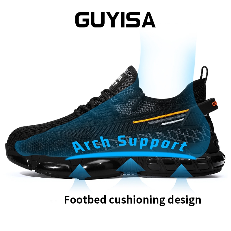 GUYISA Safety Shoes Ultra Lightweight Breathable Anti Slip Durable And Safe Work Shoes 37-45 3018_voghion.com