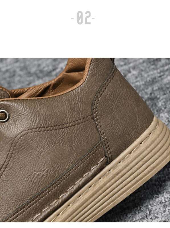 Tavaszi új, lélegző, vízálló és csúszásgátló, alkalmi, fekete bőr munkavédelmi cipő férfiaknak_voghion.com