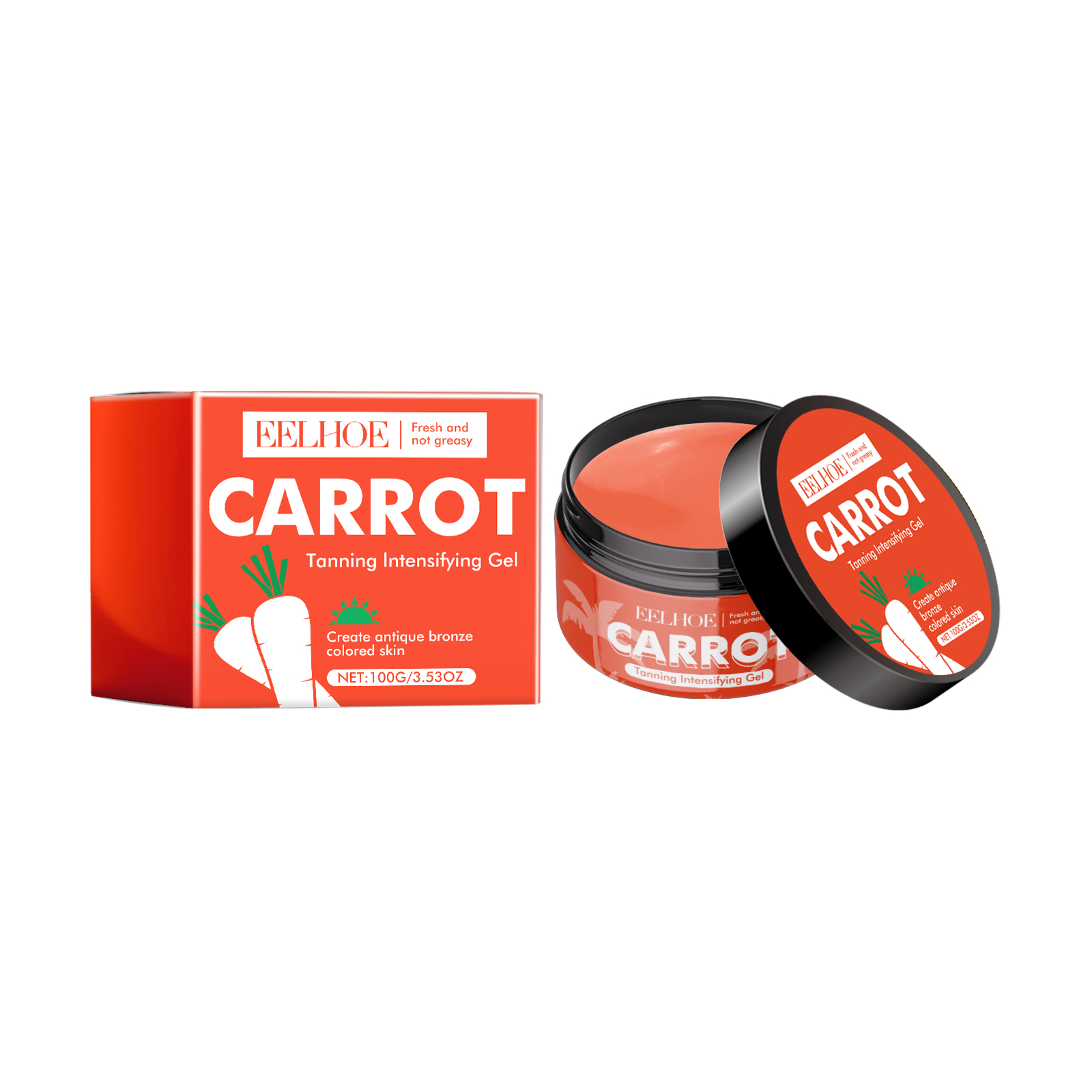 Eelhoe Carrot Black Gel Equalizes Skin Tone And Creates A Healthy Cream For Wheat Skin_voghion.com