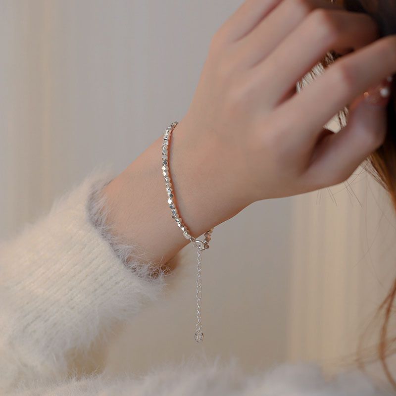 Broken Few Taels Nischedesign, kubescht Broken Sier Bracelet fir Fraen mat High-End Gefill, Handaccessoiren verschwannen net_voghion.com
