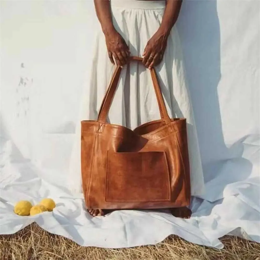 Dames super draagbare reis schoudertas met handvat aan de bovenkant zachte leren handtas Y241123_voghion.com