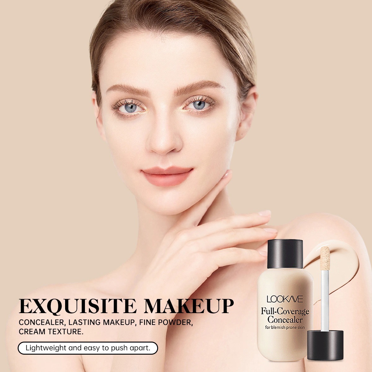 Matte Liquid Concealer Foundation Cream Makeup Waterproof Lasting Full Coverage Acne Spot Scars Dark Circles Face Base_voghion.com