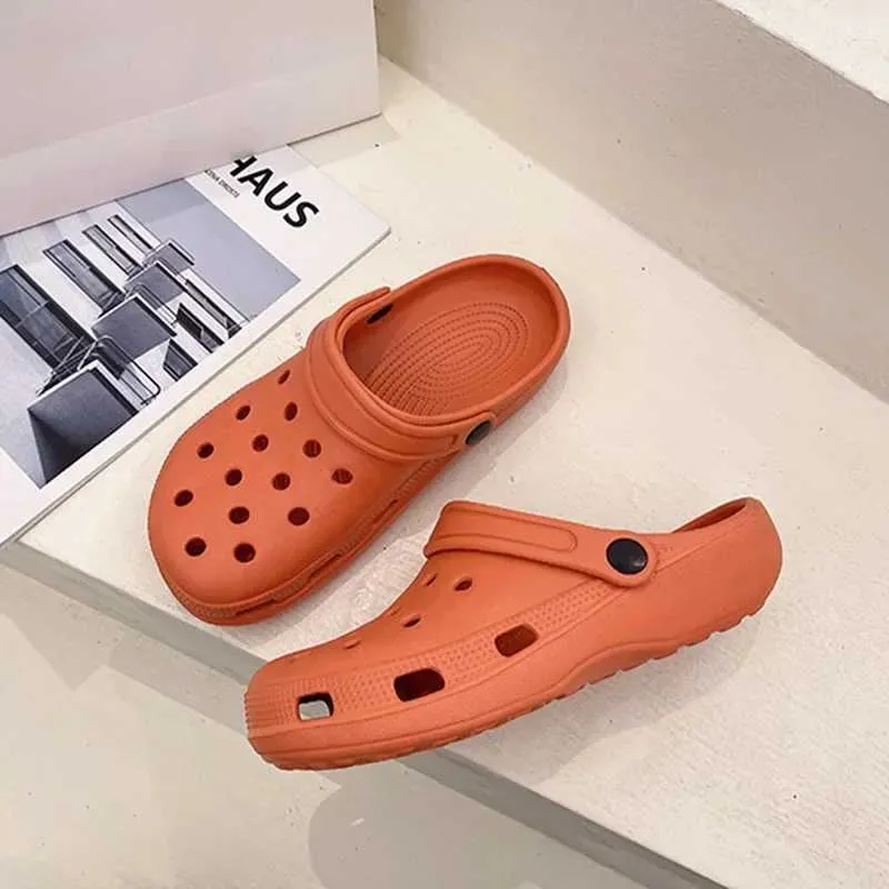 Módní nepromokavé pantofle pro ženy, letní venkovní pantofle, měkká podrážka, zahradní boty, vnitřní kojící dřeváky, sandály S60711_voghion.com