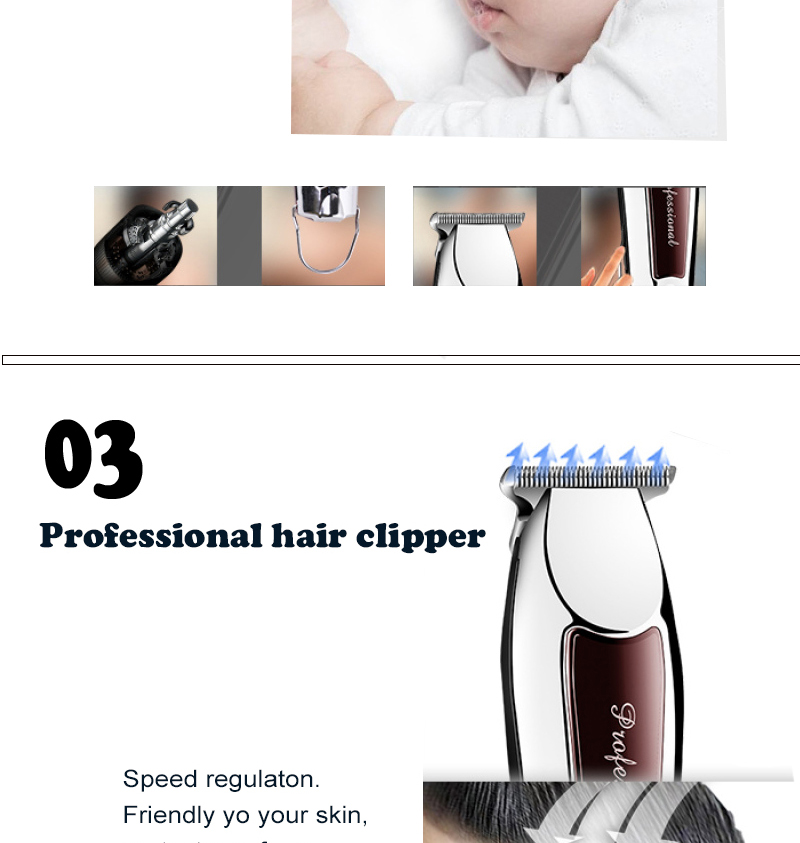 Professionele kapperszaak snijmachine herentrimmer oplaadbare snoer tondeuse elektrische scheerapparaat past op Wahl mes_voghion.com