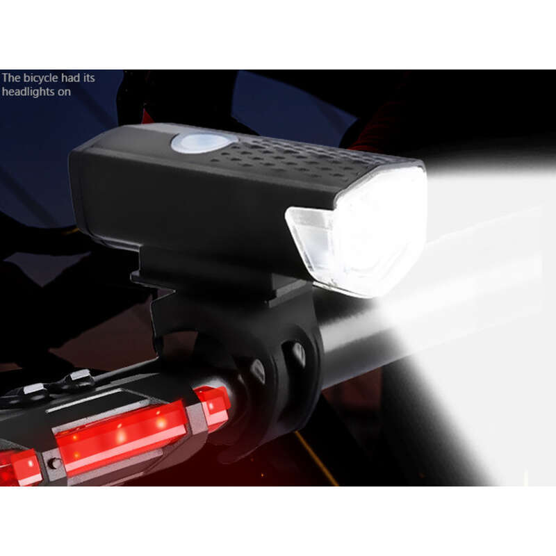 Kolo USB Polnjenje za nočno jahanje Rep Super svetla opozorilna lučka Zunanji kolesarski set Gorsko kolo spredaj in zadaj_voghion.com
