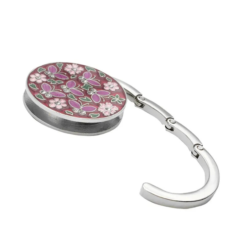 1 gancio pieghevole per borsa a forma di fiore, in metallo, per appendere borse, accessori, fai da te_voghion.com