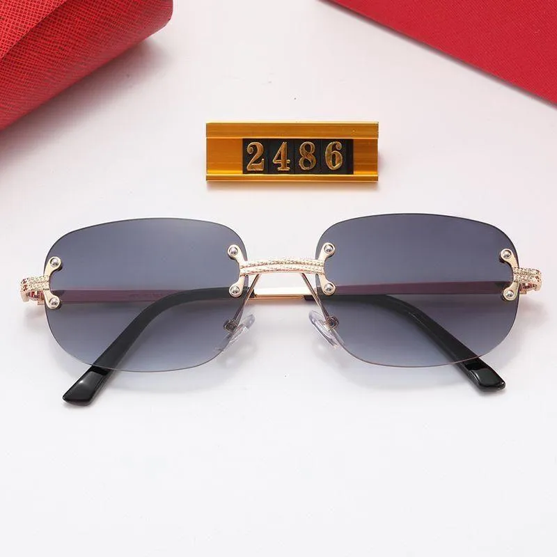 Champagne Brown Frame Arnette Sonnebrëll Designer Brëller fir Fraen Männer Rimless M_voghion.com