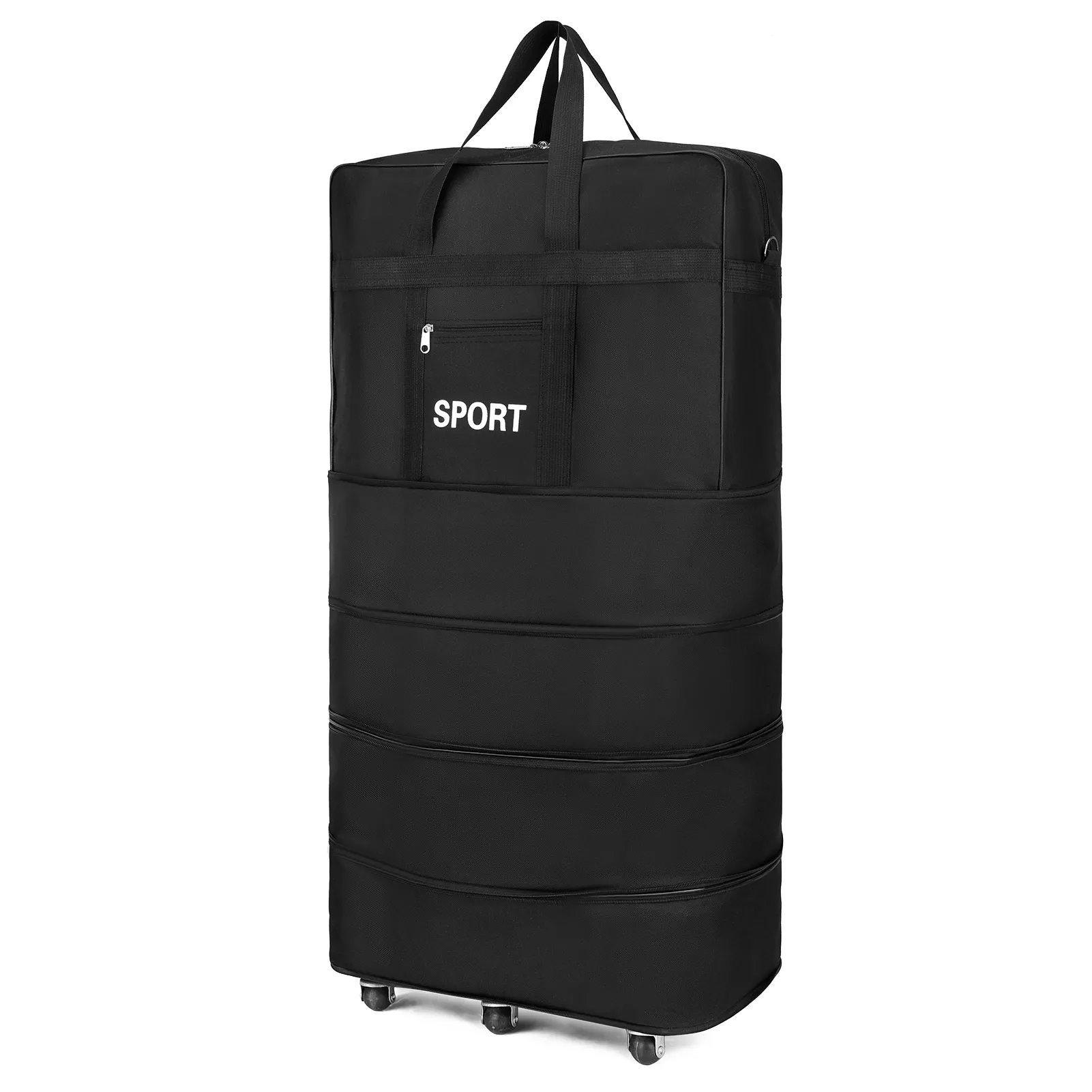 Expandable Suitcase Foldable High Quality Rolling For Travel Business Large Capacity Lage Storage Bag_voghion.com