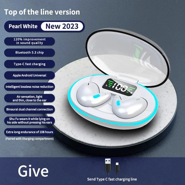 Wireless Sleep Earbuds Bluetooth Headphones Noise Reduction_voghion.com